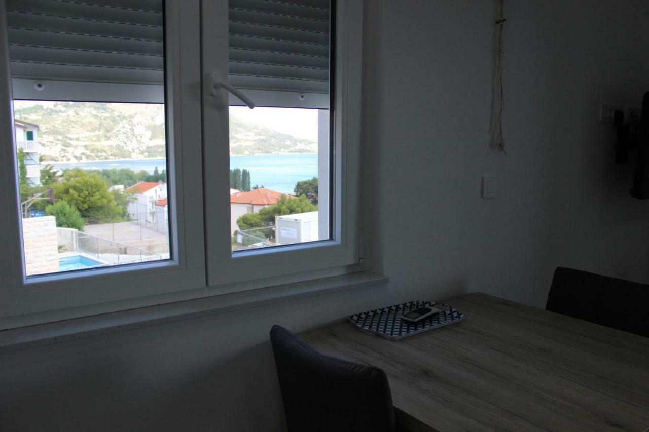 Villa Sara With Sea View And Private Heated Pool Omis Bagian luar foto